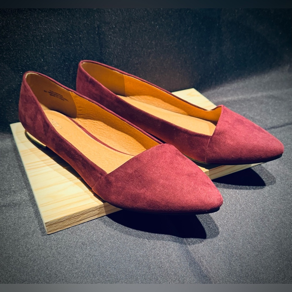 NWT-Cato Merlot/Burgundy Color Women’s Flats. Size 10 - Picture 3 of 16